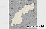 Shaded Relief Map of Saurimo, darken, desaturated
