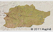 Satellite 3D Map of Cacuso, lighten
