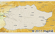 Shaded Relief 3D Map of Cacuso, physical outside