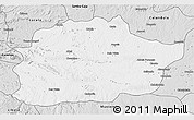 Silver Style 3D Map of Cacuso