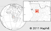 Blank Location Map of Cacuso