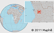 Gray Location Map of Cacuso