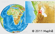 Physical Location Map of Cacuso, highlighted parent region