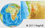 Physical Location Map of Cacuso