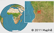 Satellite Location Map of Cacuso