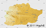Physical Map of Cacuso, single color outside