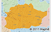 Political Map of Cacuso, lighten