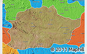 Satellite Map of Cacuso, political outside