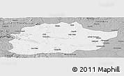 Gray Panoramic Map of Cacuso