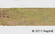 Satellite Panoramic Map of Cacuso