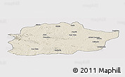 Shaded Relief Panoramic Map of Cacuso, cropped outside