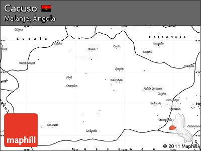 Blank Simple Map of Cacuso