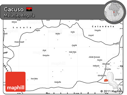 Blank Simple Map of Cacuso