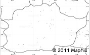 Blank Simple Map of Cacuso, no labels
