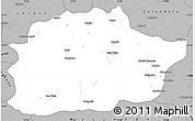 Gray Simple Map of Cacuso