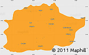Political Simple Map of Cacuso, single color outside