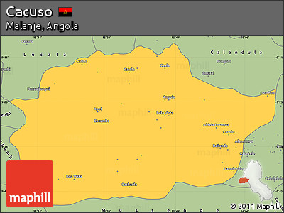 Savanna Style Simple Map of Cacuso