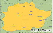 Savanna Style Simple Map of Cacuso