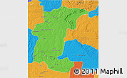Political 3D Map of Calandula