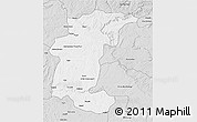 Silver Style 3D Map of Calandula