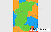 Political Simple Map of Calandula