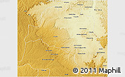 Physical 3D Map of Caombo