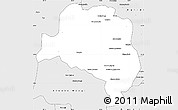 Silver Style Simple Map of Caombo