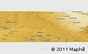 Physical Panoramic Map of Kiwaba N'Zogi