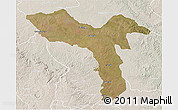 Satellite 3D Map of Luquembo, lighten