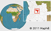 Satellite Location Map of Luquembo, highlighted country
