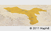 Physical Panoramic Map of Luquembo, lighten