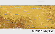 Physical Panoramic Map of Luquembo