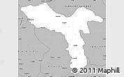 Gray Simple Map of Luquembo