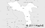 Silver Style Simple Map of Luquembo