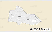 Classic Style 3D Map of Mucari, single color outside