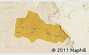 Physical 3D Map of Mucari, lighten