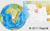 Physical Location Map of Mucari, highlighted country