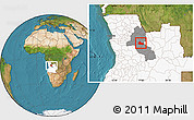 Satellite Location Map of Mucari, highlighted country, highlighted parent region