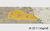 Physical Panoramic Map of Mucari, semi-desaturated