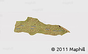 Satellite Panoramic Map of Mucari, cropped outside