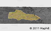 Satellite Panoramic Map of Mucari, darken, desaturated