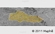 Satellite Panoramic Map of Mucari, desaturated