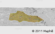 Satellite Panoramic Map of Mucari, lighten, desaturated