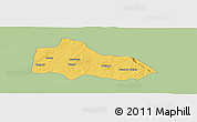 Savanna Style Panoramic Map of Mucari, single color outside