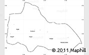 Blank Simple Map of Mucari, cropped outside