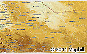 Physical Panoramic Map of Malanje