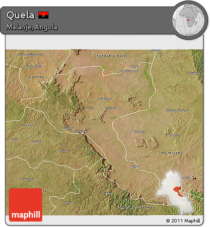 Satellite 3D Map of Quela
