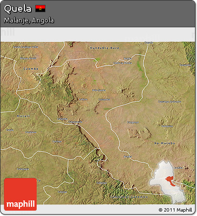 Satellite 3D Map of Quela