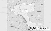 Silver Style 3D Map of Quela