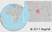 Gray Location Map of Quela